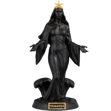 Imagem de Estátua Iemanjá Umbanda Candomblé Padroeira do Amor Estatueta Imagem (Cor Aurum Noctis)