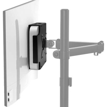 Imagem de IFCASE Material de alumínio atrás do monitor, suporte VESA para Mac mini 2010 a 2023 M2 Pro (preto)