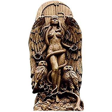 Imagem de Goddess Statue Lilith Statue, Decorative Goddess Statues Gaia/Hecate/Lilith Goddess Statues Nature Resin Figurine for Home Garden Art Decor, Landscape Ornaments Goddess Sculptures (A)