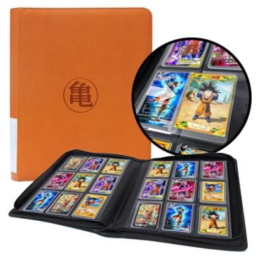 Imagem de WTVIDAS Pasta Com Carregador Superior Para Cards De Dragon Ball, Comporta 288 Carregadores Superiores, 9 Bolsos Sem Argola E Dupla Face Armazenamento Cartões À Prova D'Água Anime
