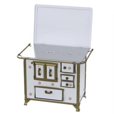 Imagem de Fogao a Lenha N 2 Renaissance Chapa de Aluminio Branco Buque