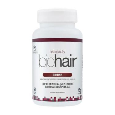 Imagem de Biohair 60 Capsúlas Ak Beauty Akmos Crescimento Cabelos