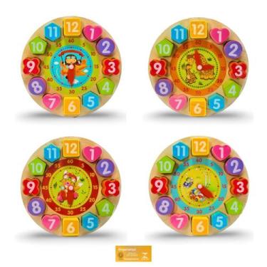 Imagem de Didaticos Aprenda Brincando Relogio Cores Sortidas DM Toys Brinquedo E