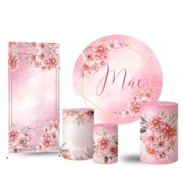 Imagem de Trio Capas Cilindro + Painel Redondo + Lateral Dia das Mães (K2MAE0003)