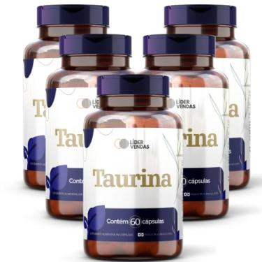 Imagem de Taurina - 1g com 60 cáps - 5 potes