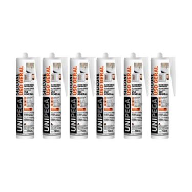 Imagem de Kit Silicone Híbrido Uso Geral Incolor 280ml Unipega