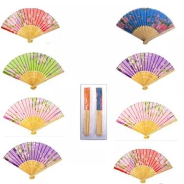 Imagem de Leque Japonês  Madeira Bambu Oriental Ornamental ano - WCAN