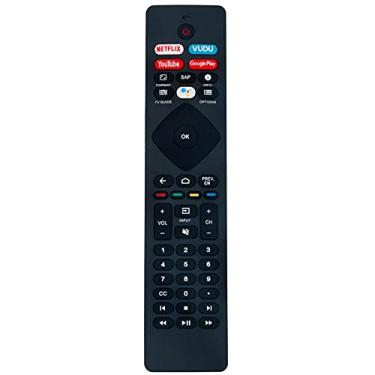 Imagem de Controle remoto por voz RF402A-V14 RF402AV14 sub URMT26RST004 NH800UP URMT47CND0 substituição para Philips Série 5704 Android TV e Android TV série 5604