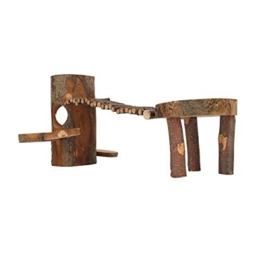 Imagem de Hamster de Madeira Brinquedo de Madeira Chinchilla Activity Playground Stand para Tocar Mancha Hamster Toyhamster Toyhamster Pla