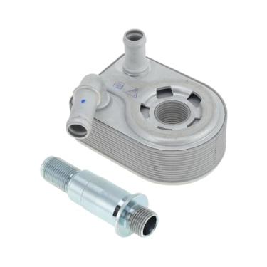 Imagem de ACROPIX Resfriador de óleo do motor para Ford Fiesta 2008-2019 Refrigerador de óleo de transmissão Trans Cooler No.7S7G6B856A4A Liga de Alumínio Tom Prateado 1 peça