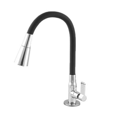 Imagem de Torneira Gourmet para Cozinha Bancada Mesa Pia Cano Flexível Dois Jato