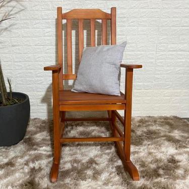 Imagem de Cadeira de Balanço De Madeira - Verniz - Floresta Carpintaria