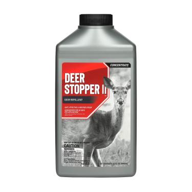 Imagem de Deer Stopper II Repelente de animais de jardim - seguro e eficaz, ingredientes naturais de grau alimentício; repele veado alce e alce; fácil de usar, concentrado líquido de 946 ml