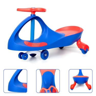 Imagem de Carrinho Gira 360 Super Carrinho de rolimã Até 100Kg Azul