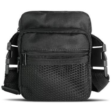 Imagem de Shoulder Bag Tela Mini Pochete Pequena Necessaire Transversal Unissex 