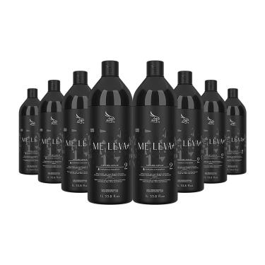 Imagem de Kit 8 Escovas Progressivas Zap Me Leva Black Passo 2 1 Litro