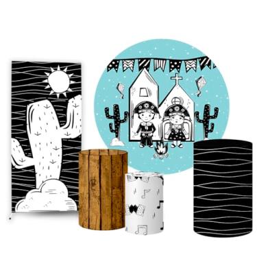 Imagem de Trio Capas Cilindro + Painel Redondo + Lateral Festa Junina (K2FJN0014)