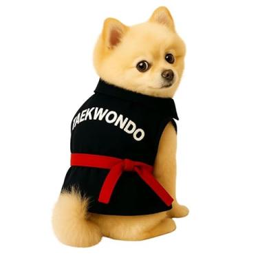 Imagem de Kimono Pet Taekwondo, fantasia para cães e gatos.