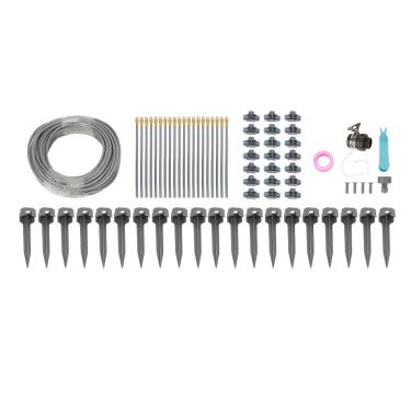 Imagem de Kit de de irrigação por gotejamento de 82 pés de 82 pés, automático de rega de jardim com 4 7 PVC Mangueira, conectores rápidos, aspersores ajustáveis ​​para o kit de irrigação