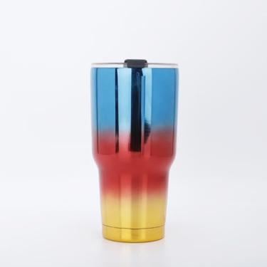 Imagem de Castrap 30oz Car Cup, Grande Capacidade UV Revestido Ice Cool Cup, 304 Aço Inoxidável Isolado Garrafa De Água Para Viagem De Carro Café Escritório Ao Ar Livre (4)