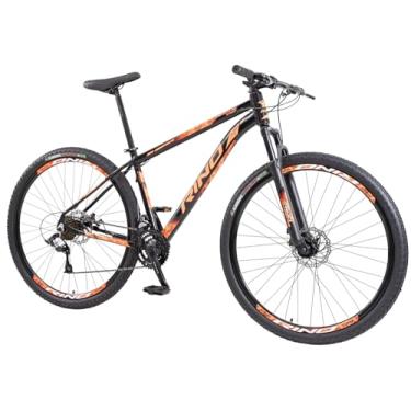Imagem de Bicicleta Rino Start RX 1.4 MTB Aro 29 Alumínio 24 Marchas Freio a Disco Suspensão Dianteira (Preto/Laranja, 17)