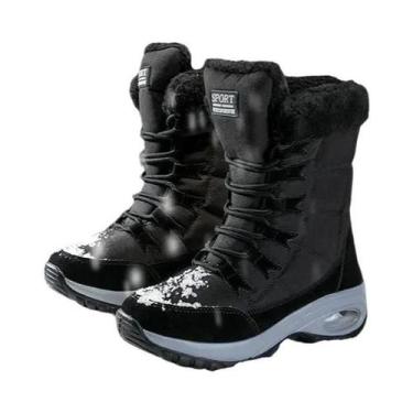 Imagem de Botas Femininas de Inverno - À Prova d'Água, com Forro de Pele e Plata