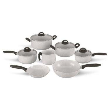 Imagem de Conjunto De Panelas 7 PCS Ceramic Life Suprema Vanilla - Brinox