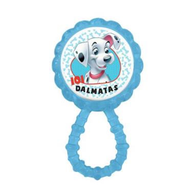 Imagem de Chocalho Mordedor Para Bebe Macio Flexível 101 Dalmatas - BabyGo