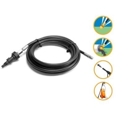 Imagem de Mangueira Nylon Desentupidora 6mt Lavor Deltajet Home 1600 - COMPATÍVE