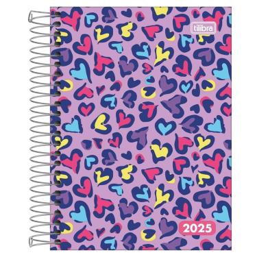Imagem de Agenda Espiral D+ Feminina 2025 11,7 X 16,4cm M4 Tilibra Estampa 2