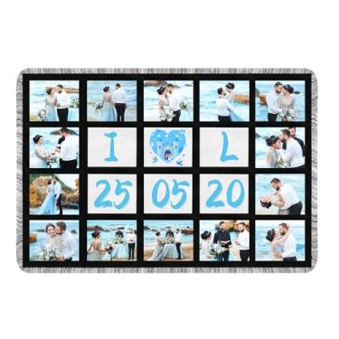 Imagem de GEKIXUTP 1 pacote de cobertores de sublimação em branco 101 x 152 cm para prensa térmica, foto de sublimação personalizada DIY com 20 painéis