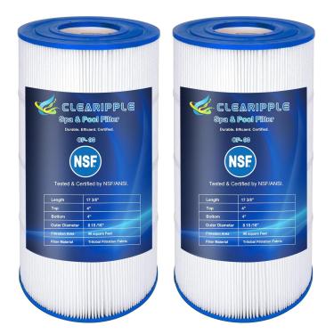 Imagem de Clearipple Filtro de piscina compatível com Hayward C900, CX900RE, Pleatco PA90, Unicel C-8409, Filbur FC-1292, Sta-Rite PXC95, Ultral-B6, C x OD: 44 cm x 21 cm, certificação NSF ed, pacote com 2