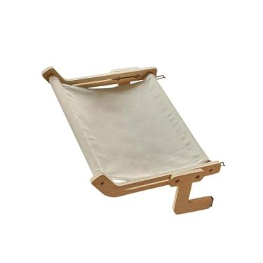 Imagem de Baoblaze Rede de janela para gatos, prateleira para gatos, fácil de montar, resistente a rasgos, plataforma de aquecimento para gatos, cama suspensa para, Cinza