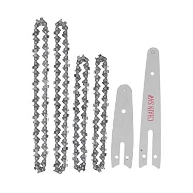 Imagem de Motosserras sem fio, mini motosserra de substituição de 10 cm 15 cm placa de guia de corrente elétrica portátil sem fio