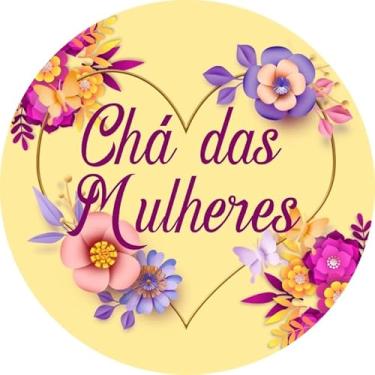 Imagem de Painel Festa Redondo C/Elastico 1,50m Chá das Mulheres (CHMULH015)
