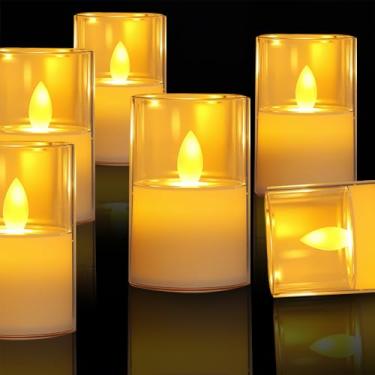 Imagem de Vela electrónica, Vela Incandescente Eletrônica de 3 Peças, Velas Decorativas, Vela de LED, (Bateria Não Incluída)