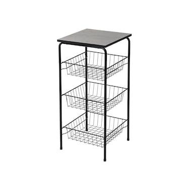 Imagem de Fruteira Utimil com 3 Cestos - Preta