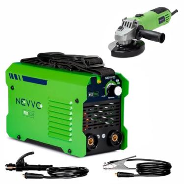Imagem de Máquina Inversora De Solda Fix1650 Bivolt 160a Mma Tig + Esmerilhadeira Angular Lixadeira ESN500 127V 500W NEVVO