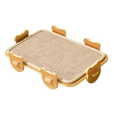 Imagem de Ｂｅｓｇａ Tapete arranhador para gatos, protetor de móveis elevados, almofada de arranhar multiuso para gatos pequenos, médios e grandes, Tapete Quadrado de Sisal