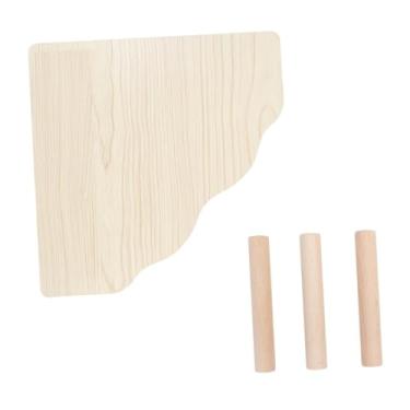 Imagem de Generic Plataforma de madeira para hamster, decoração de habitats para playground de hamster, gaiola, base de paisagismo com suporte para gerbilo, pequenos
