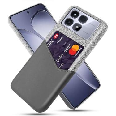 Imagem de Capa para Xiaomi Redmi K70 ULTRA,Tela e tampa de couro PU,Antideslizante,360°cobertura completa à prova de choque com 1 slot de cartão atrás,Prevenção de queda-Gray