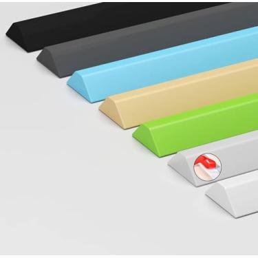 Imagem de Barreira De Chuveiro Dobrável Para Barragem De água De Soleira De Chuveiro, Tira Impermeável Autoadesiva E Dobrável à Prova D'água, Vedação De Piso De Banhe, Blue, 350 cm