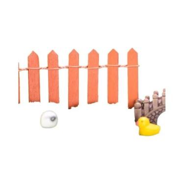 Imagem de Mini Cerca De Palheta De Madeira Para Jardim, Decoração De Bonsai, Con