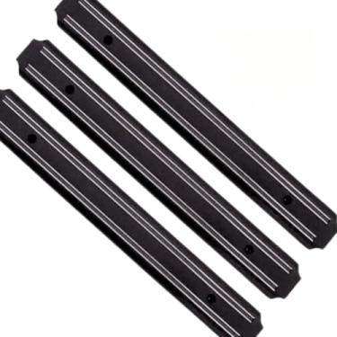 Imagem de Kit 3 Barra Magnética De Parede 50Cm Faca Utensílios Organizador Ferramenta Porta Facas Imã Faqueiro Suporte Cozinha(3 UNIDADES 50CM)