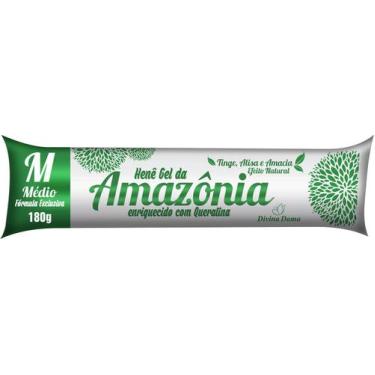 Imagem de Hene de Cabelo Gel Preto Médio Amaz Divina Dama 180g Bisnaga.