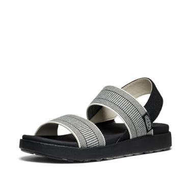 Imagem de KEEN Sandália feminina Elle com alça traseira, Preto/Branco estrelado, 35