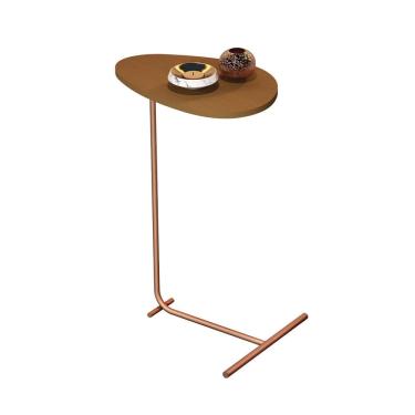 Imagem de Mesa de Apoio Sofa Organic Nature Pe Bronze - Moveis JB