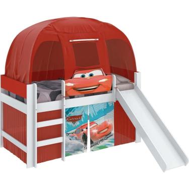 Imagem de Cama Pura Magia Carros Disney Play com Barraca e Escorregador