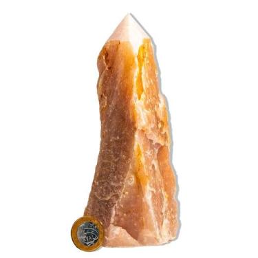 Imagem de 01 Quartzo Goiaba Pé e Bico 10 a 20cm 700 a 900g Tipo B - CristaisdeCu