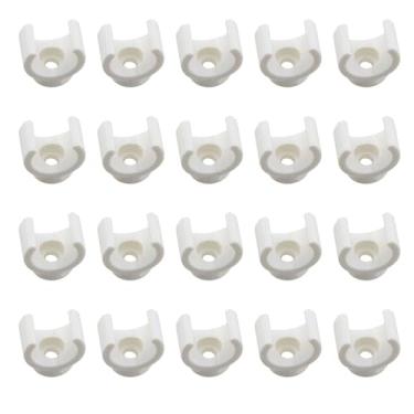 Imagem de TAODAN 30 peças de braçadeiras de PVC de 16 mm tipo U clipe de tubo PEX ferramenta de suporte de tubo de água peça dispositivo de fixação acessórios de mangueira de ar